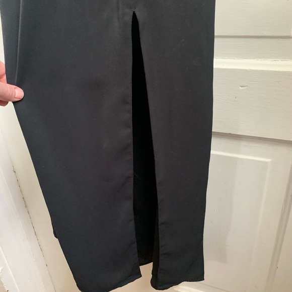 Abercrombie & Fitch Black Midi Dress Large - Picture 8 of 10